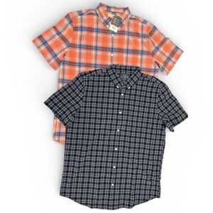 St John’s Bay Big & Tall XLT (2 Pck) Short Sleeve Classic Fit Button Down Shirts